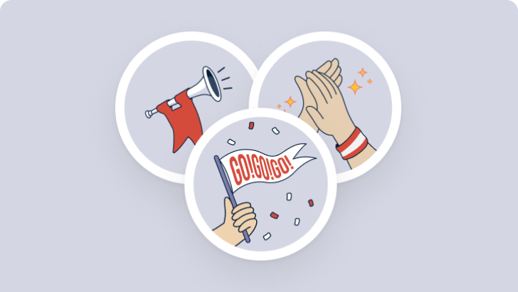 Cheer on your friends